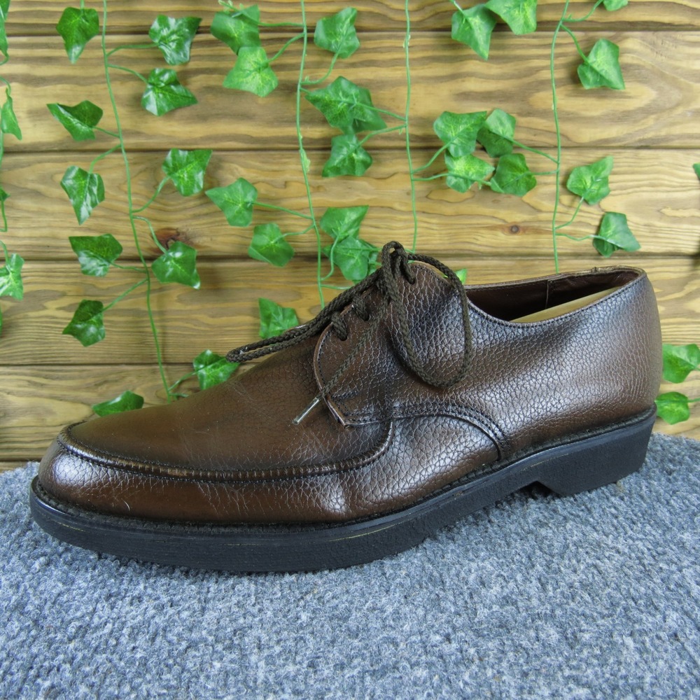 Nordstrom Men 11.5‎ D Brown Leather Lace Up Casual Dress Shoes Comfort Sole